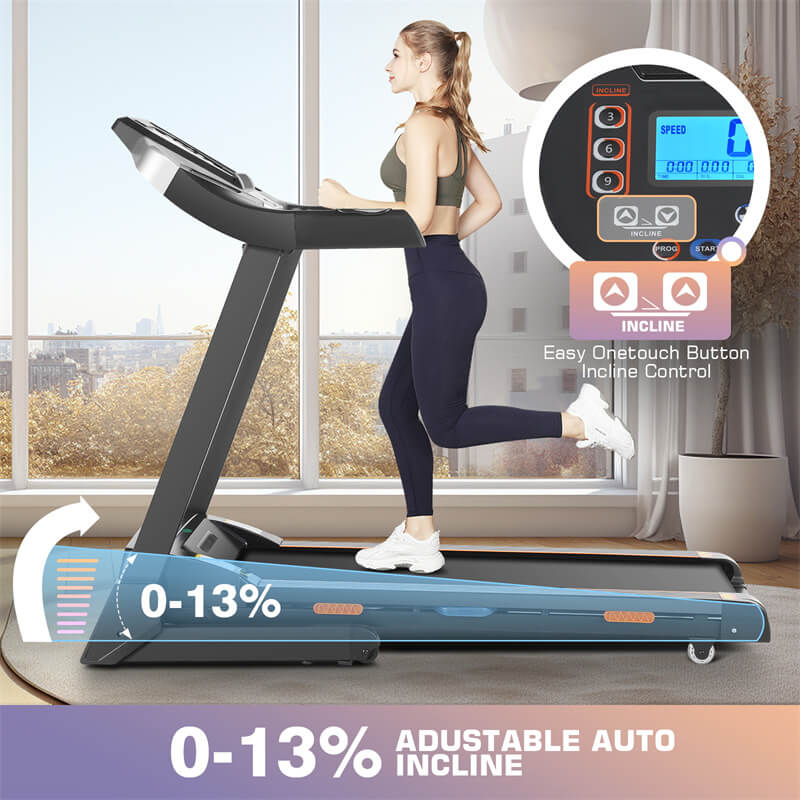 Automatic Incline Treadmill with Fan F3703