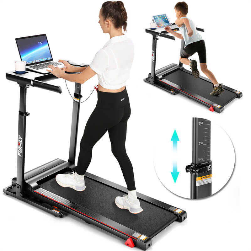 Adjustable Treadmill with Desk Workstation F5868