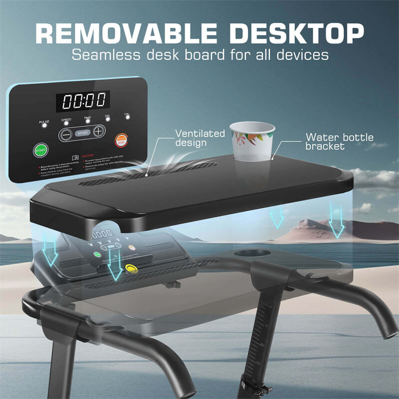 Foldable Treadmill with Liftable Tabletop F5972