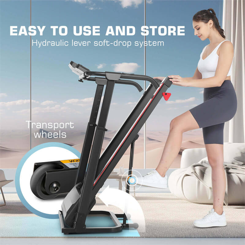 Foldable Treadmill with Liftable Tabletop F5972