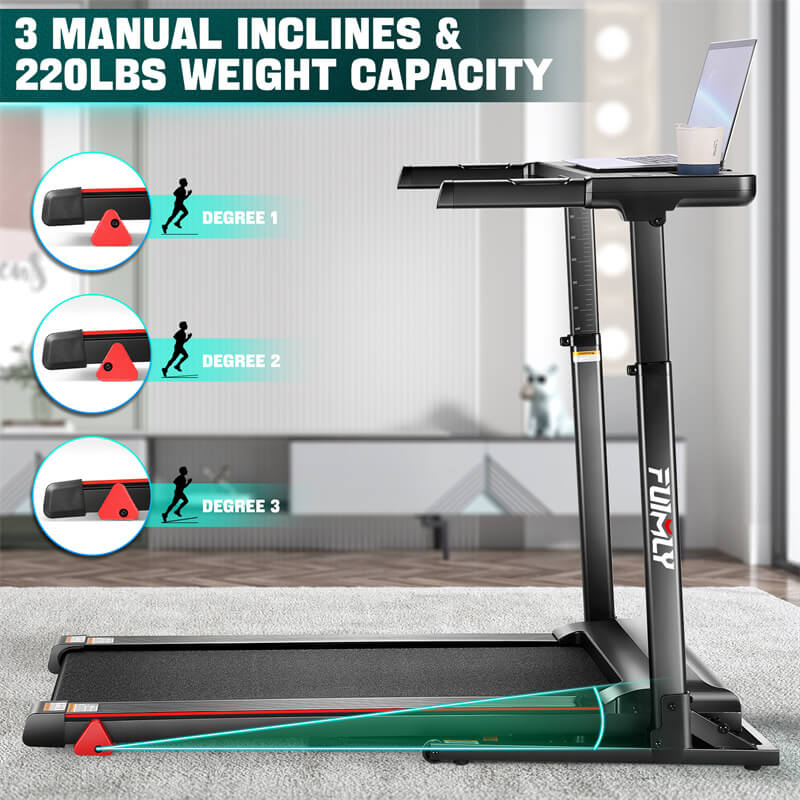 this treadmill with 3 manual incline