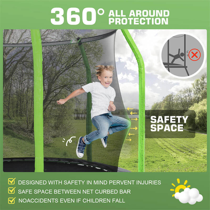 ANCHEER Recreational Trampoline with Enclosure A5988