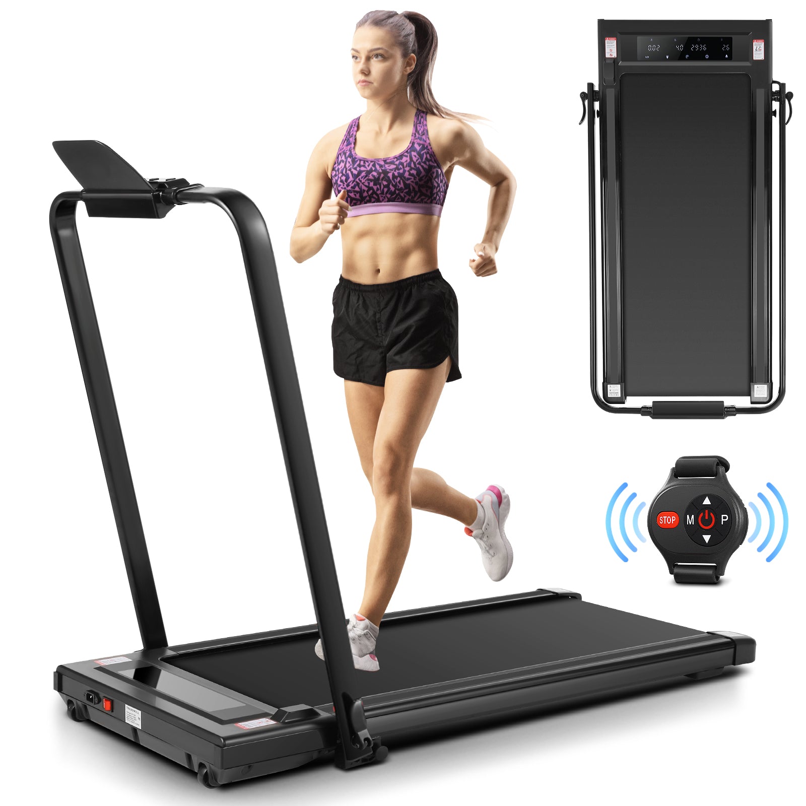Tapis roulant pliant ANCHEER 2 en 1 