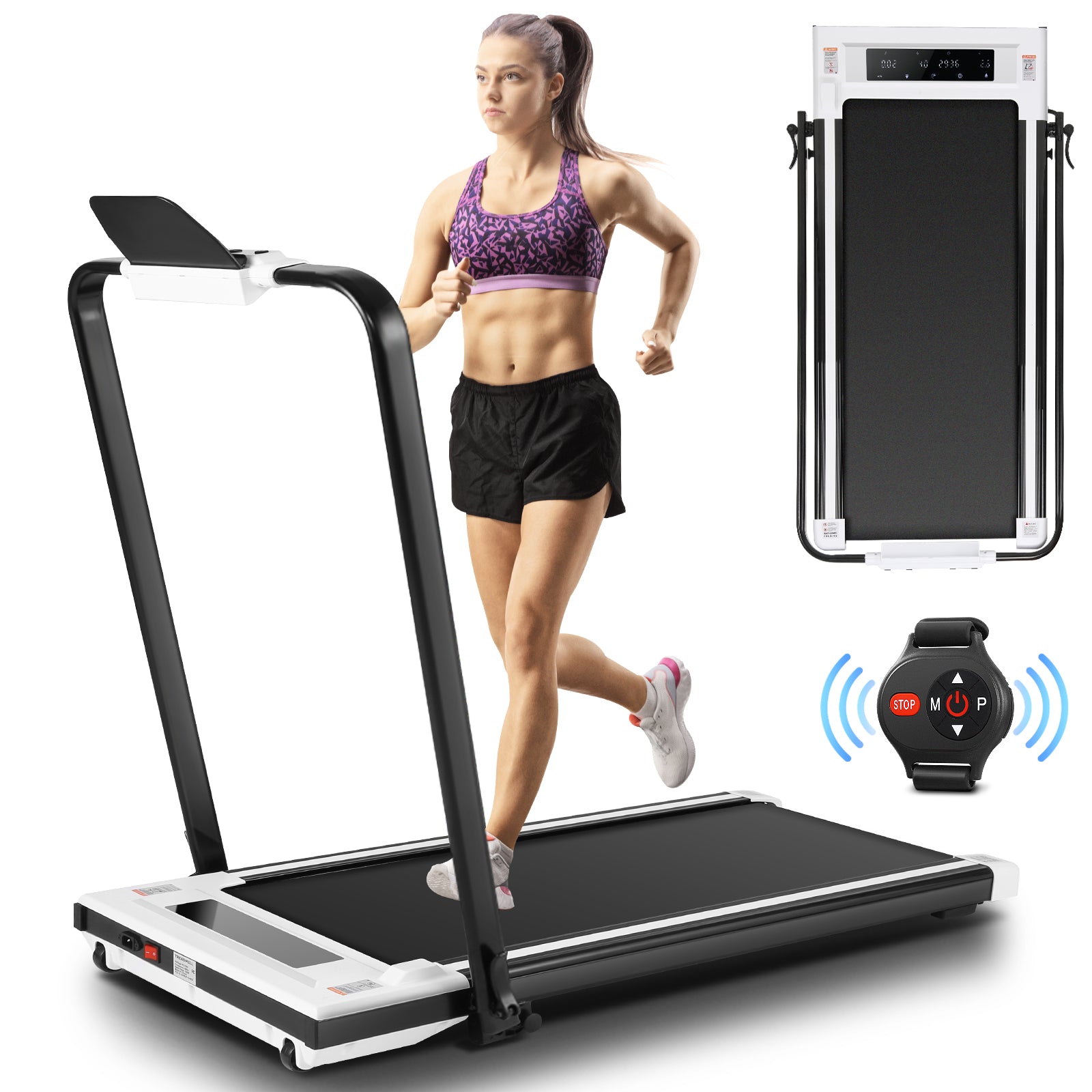 Tapis roulant pliant ANCHEER 2 en 1 