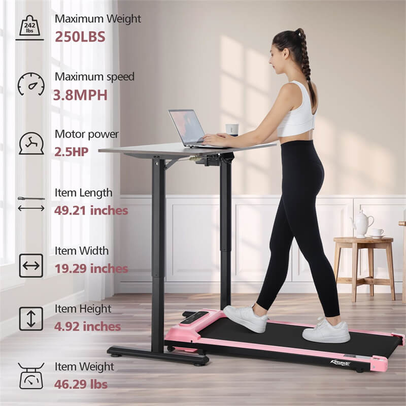 Dual-control Walking Pad Treadmills for Home K5976