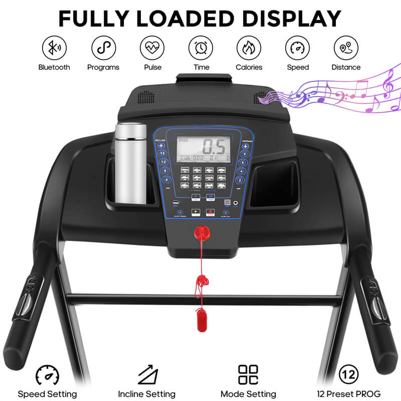 Automatic incline treadmill with USB Port A5570