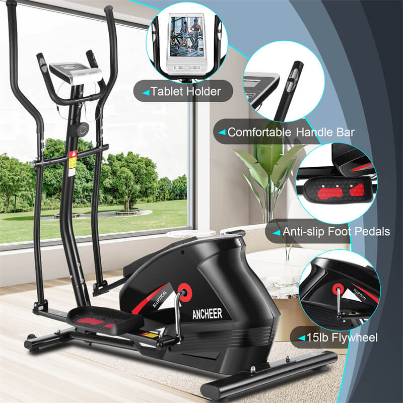 ANCHEER Elliptical,Exercise Equipment,Elliptical Machines for Home Use A5530