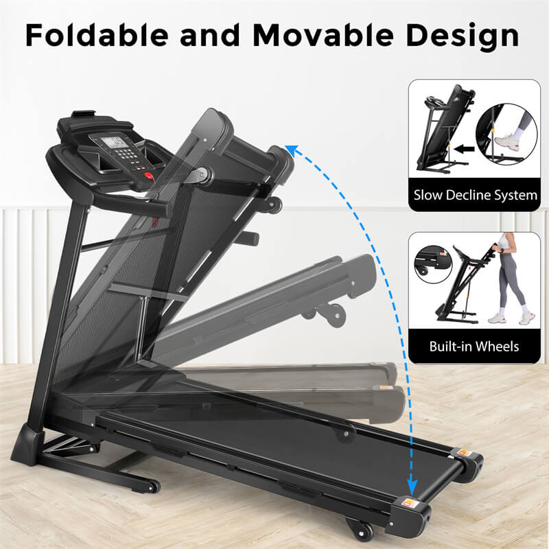 Automatic incline treadmill with USB Port A5570