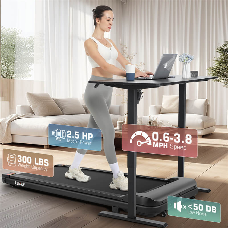 Walking Pad Treadmill with Remote Control & LED Display F5975