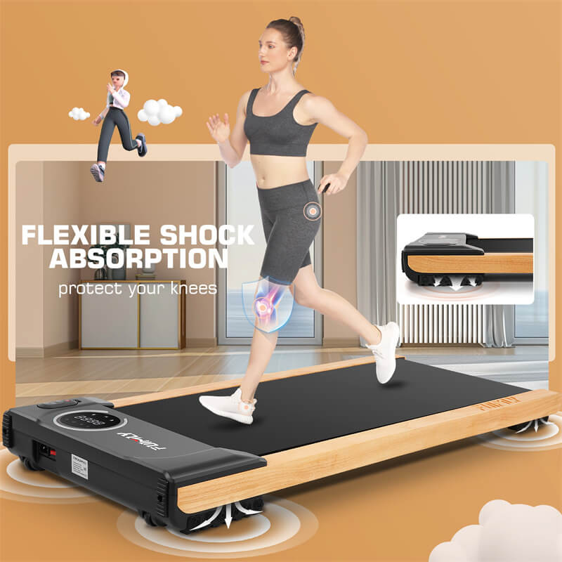 Walking Pad Treadmill with Wooden Design F5986