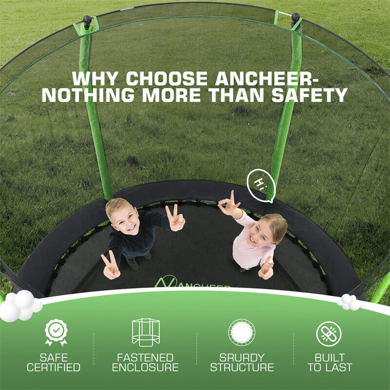 ANCHEER Recreational Trampoline with Enclosure A5988