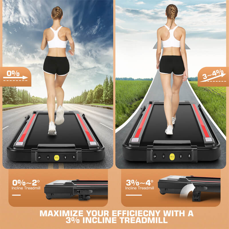 maximize your effciecny with a 3% incline treadmill