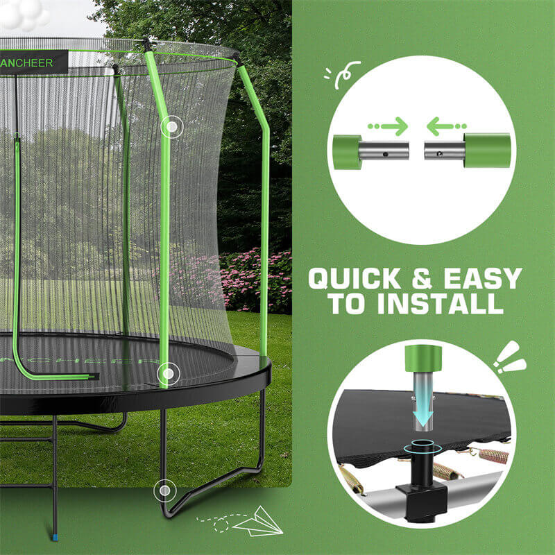 ANCHEER Recreational Trampoline with Enclosure A5988