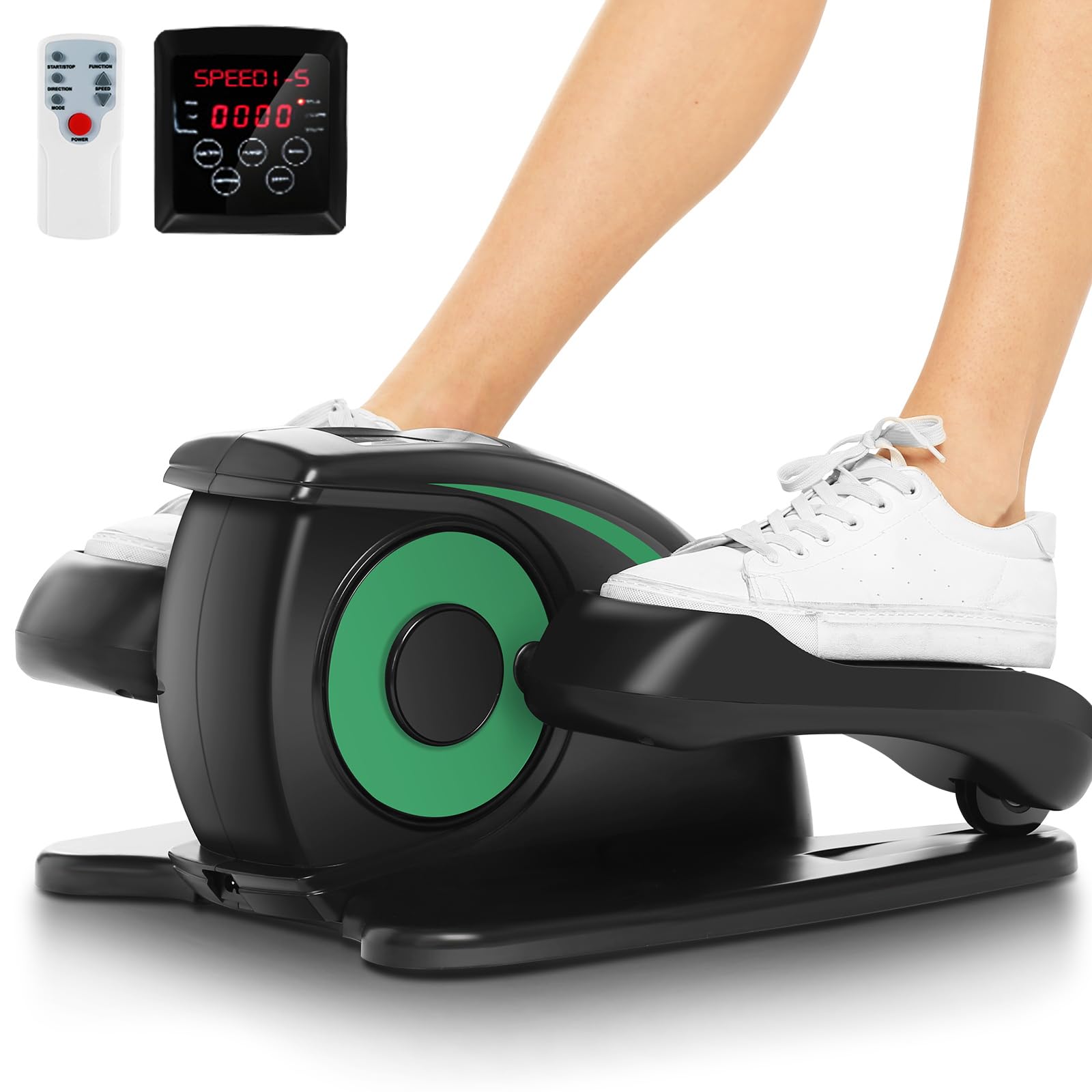 ANCHEER Under Desk Elliptical,  Electric Seated Pedal Exerciser, with Display Monitor and Remote Control